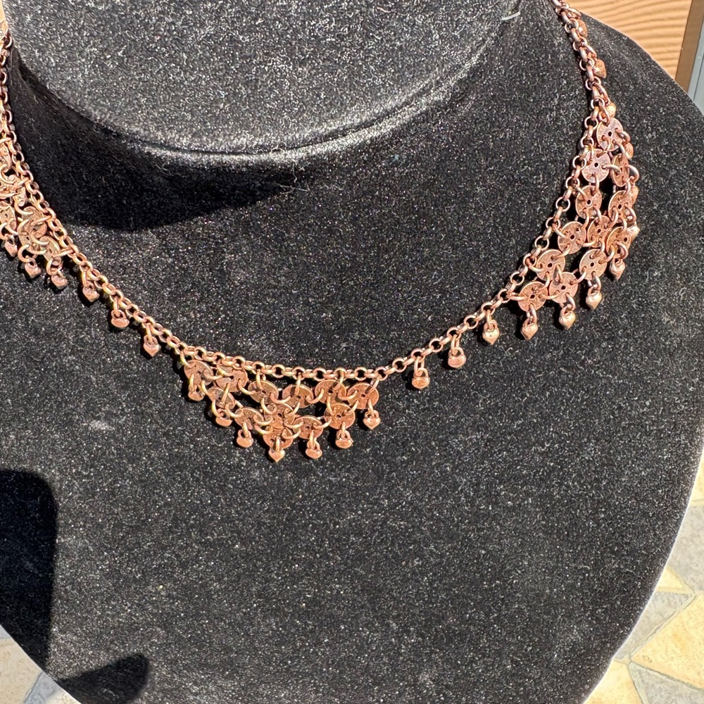 Antique Copper Choker Necklace